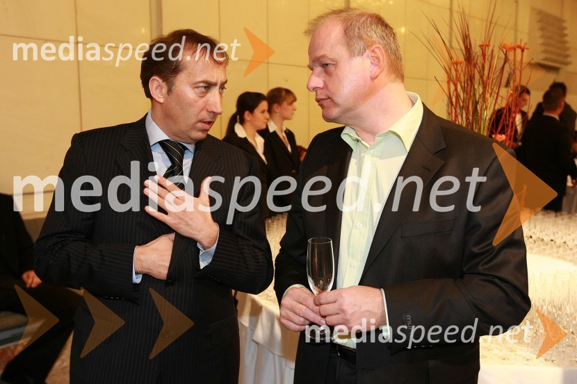 Franci Zavrl, Pristop in Primož Pusar, direktor agencije PristopViktorji 2008, druženje pred dvorano
