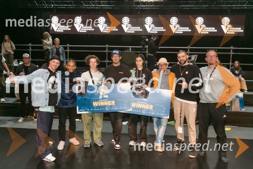 Finale World Kidz Breaking Champion Ljubljana - Powered by I Feel Slovenia sta osvojila Bolgarka Bgirl FIREBIRD in Ukrajinec Bboy RAPTOR