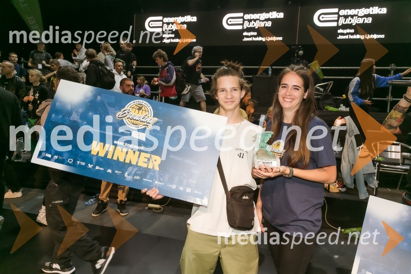 Finale World Kidz Breaking Champion Ljubljana - Powered by I Feel Slovenia sta osvojila Bolgarka Bgirl FIREBIRD in Ukrajinec Bboy RAPTOR