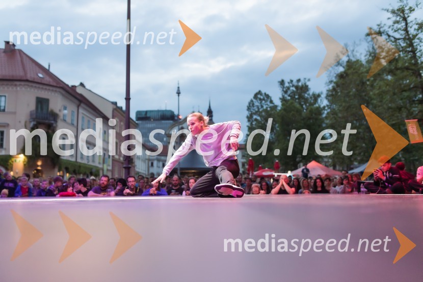 Finale World Kidz Breaking Champion Ljubljana - Powered by I Feel Slovenia sta osvojila Bolgarka Bgirl FIREBIRD in Ukrajinec Bboy RAPTOR