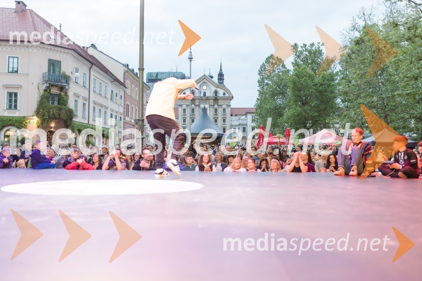 Finale World Kidz Breaking Champion Ljubljana - Powered by I Feel Slovenia sta osvojila Bolgarka Bgirl FIREBIRD in Ukrajinec Bboy RAPTOR