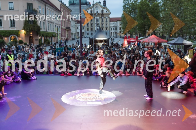 Finale World Kidz Breaking Champion Ljubljana - Powered by I Feel Slovenia sta osvojila Bolgarka Bgirl FIREBIRD in Ukrajinec Bboy RAPTOR