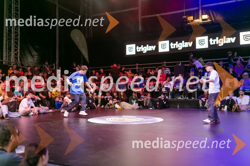 Finale World Kidz Breaking Champion Ljubljana - Powered by I Feel Slovenia sta osvojila Bolgarka Bgirl FIREBIRD in Ukrajinec Bboy RAPTOR