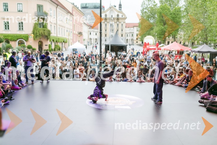 Finale World Kidz Breaking Champion Ljubljana - Powered by I Feel Slovenia sta osvojila Bolgarka Bgirl FIREBIRD in Ukrajinec Bboy RAPTOR