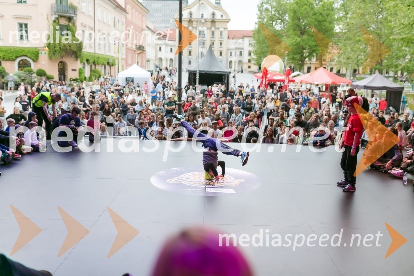 Finale World Kidz Breaking Champion Ljubljana - Powered by I Feel Slovenia sta osvojila Bolgarka Bgirl FIREBIRD in Ukrajinec Bboy RAPTOR