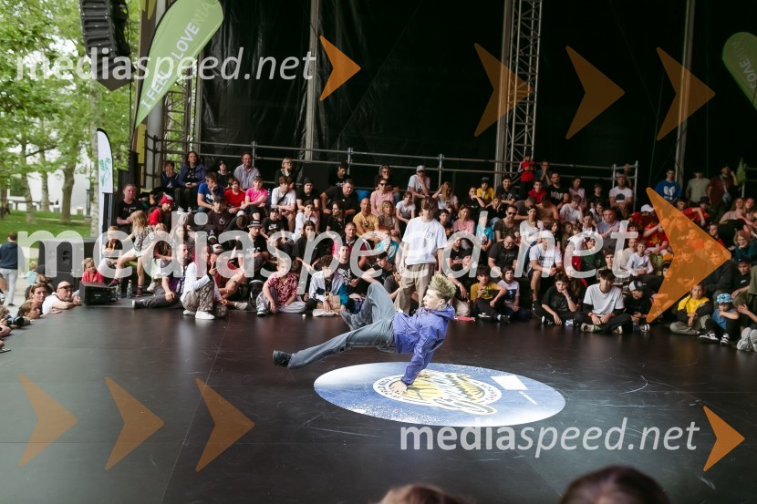 Finale World Kidz Breaking Champion Ljubljana - Powered by I Feel Slovenia sta osvojila Bolgarka Bgirl FIREBIRD in Ukrajinec Bboy RAPTOR