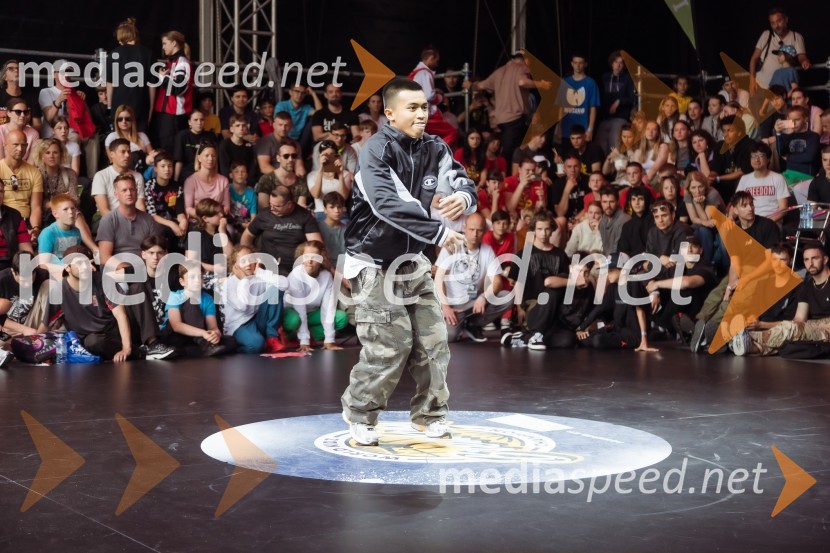 Finale World Kidz Breaking Champion Ljubljana - Powered by I Feel Slovenia sta osvojila Bolgarka Bgirl FIREBIRD in Ukrajinec Bboy RAPTOR