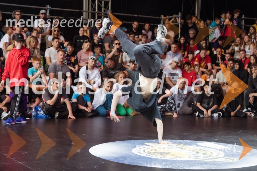 Finale World Kidz Breaking Champion Ljubljana - Powered by I Feel Slovenia sta osvojila Bolgarka Bgirl FIREBIRD in Ukrajinec Bboy RAPTOR