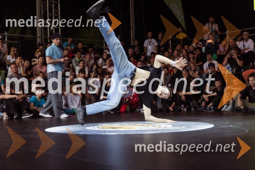 Finale World Kidz Breaking Champion Ljubljana - Powered by I Feel Slovenia sta osvojila Bolgarka Bgirl FIREBIRD in Ukrajinec Bboy RAPTOR
