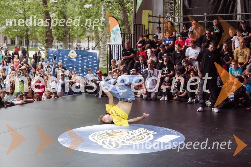Finale World Kidz Breaking Champion Ljubljana - Powered by I Feel Slovenia sta osvojila Bolgarka Bgirl FIREBIRD in Ukrajinec Bboy RAPTOR
