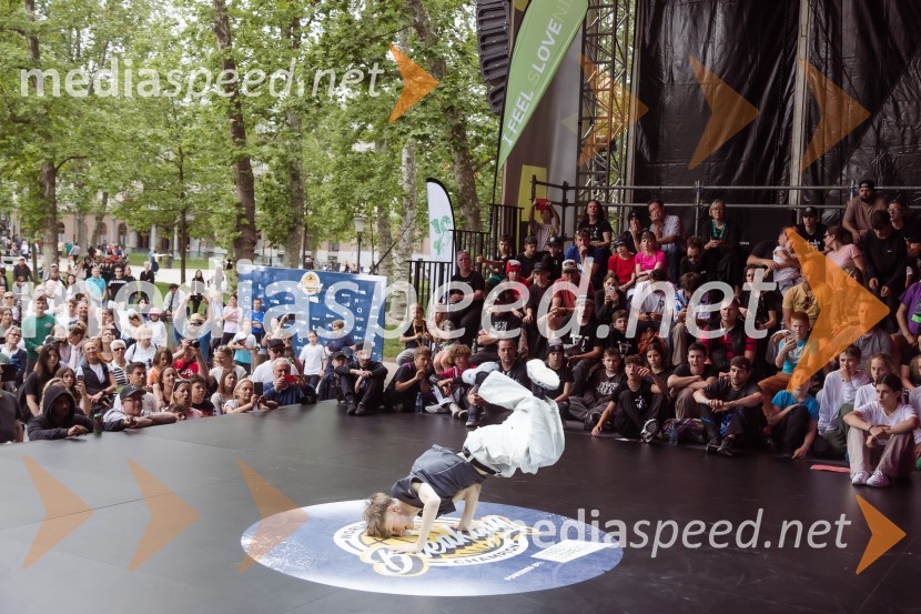 Finale World Kidz Breaking Champion Ljubljana - Powered by I Feel Slovenia sta osvojila Bolgarka Bgirl FIREBIRD in Ukrajinec Bboy RAPTOR
