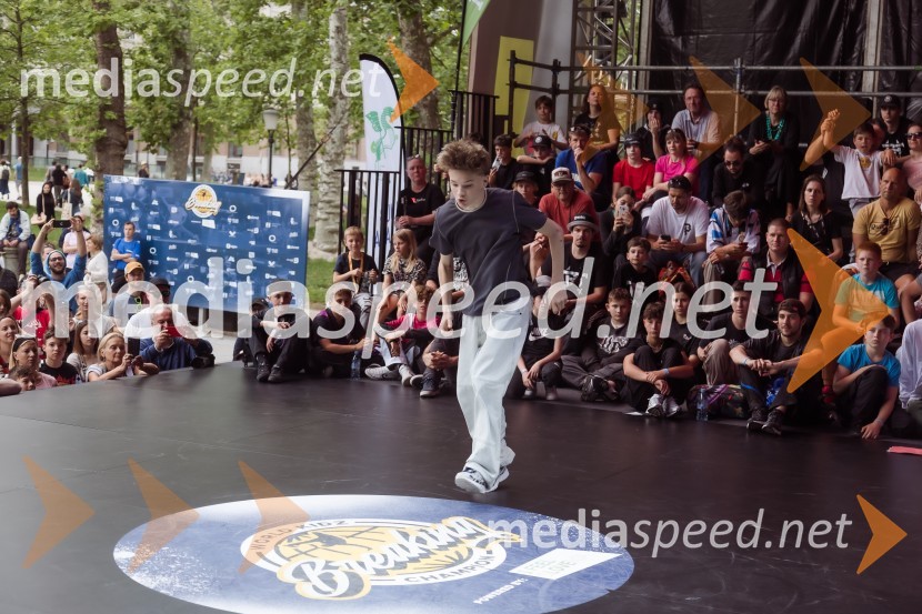Finale World Kidz Breaking Champion Ljubljana - Powered by I Feel Slovenia sta osvojila Bolgarka Bgirl FIREBIRD in Ukrajinec Bboy RAPTOR