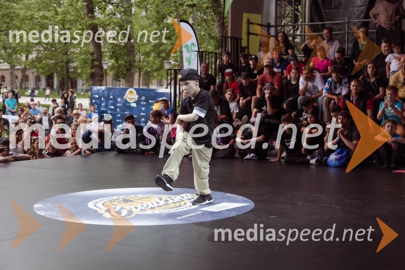 Finale World Kidz Breaking Champion Ljubljana - Powered by I Feel Slovenia sta osvojila Bolgarka Bgirl FIREBIRD in Ukrajinec Bboy RAPTOR
