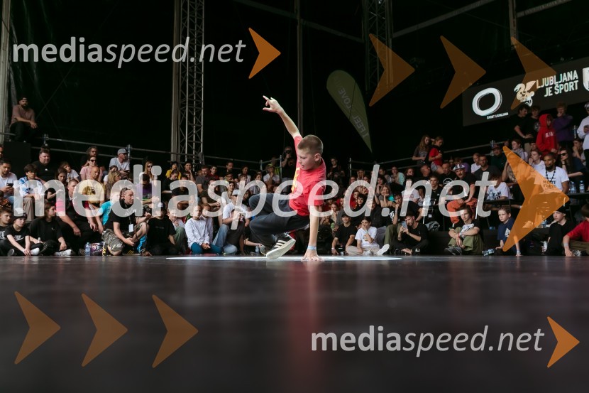 Finale World Kidz Breaking Champion Ljubljana - Powered by I Feel Slovenia sta osvojila Bolgarka Bgirl FIREBIRD in Ukrajinec Bboy RAPTOR