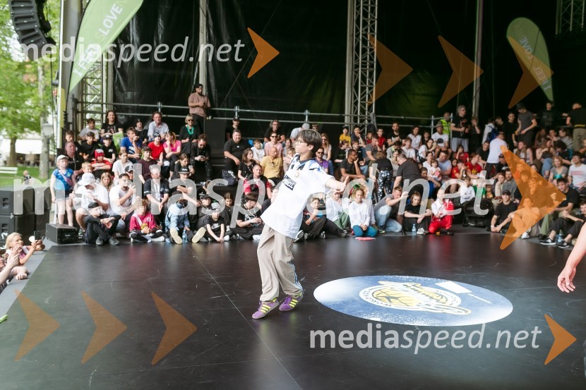 Finale World Kidz Breaking Champion Ljubljana - Powered by I Feel Slovenia sta osvojila Bolgarka Bgirl FIREBIRD in Ukrajinec Bboy RAPTOR