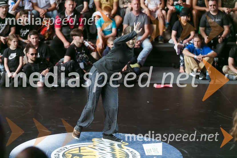 Finale World Kidz Breaking Champion Ljubljana - Powered by I Feel Slovenia sta osvojila Bolgarka Bgirl FIREBIRD in Ukrajinec Bboy RAPTOR