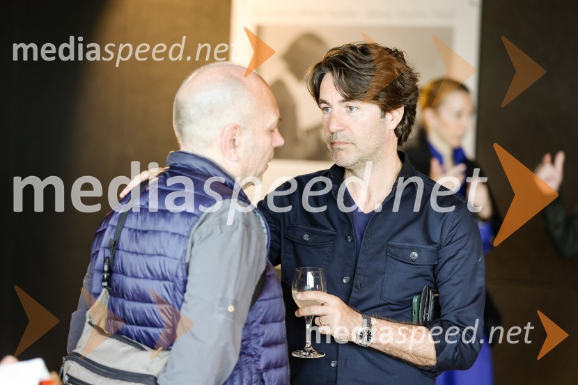  Milko Lazar, skladatelj, pianist;  Edward Clug, umetniški direktor, Balet SNG MariborNovinarska konferenca Cankarjevega doma s predstavitvijo nove sezone 2023/24