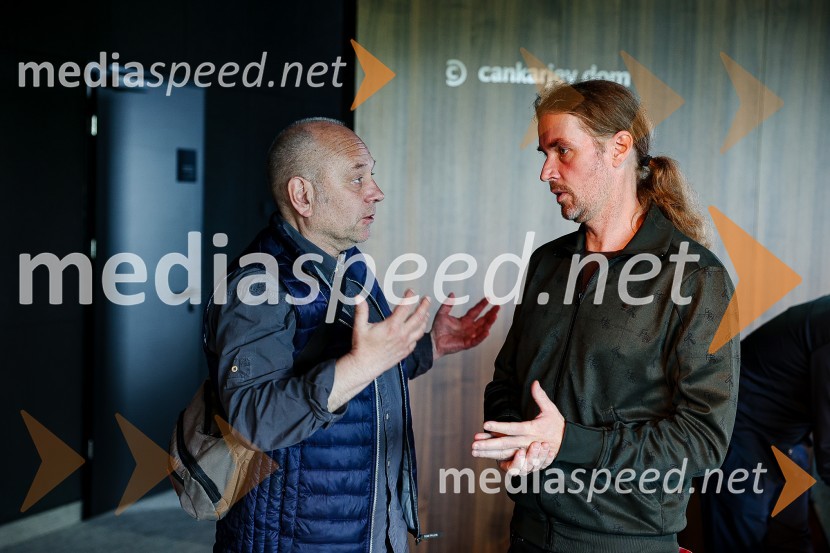  Milko Lazar, skladatelj, pianist;  Andrej Jaklič, Cankarjev domNovinarska konferenca Cankarjevega doma s predstavitvijo nove sezone 2023/24