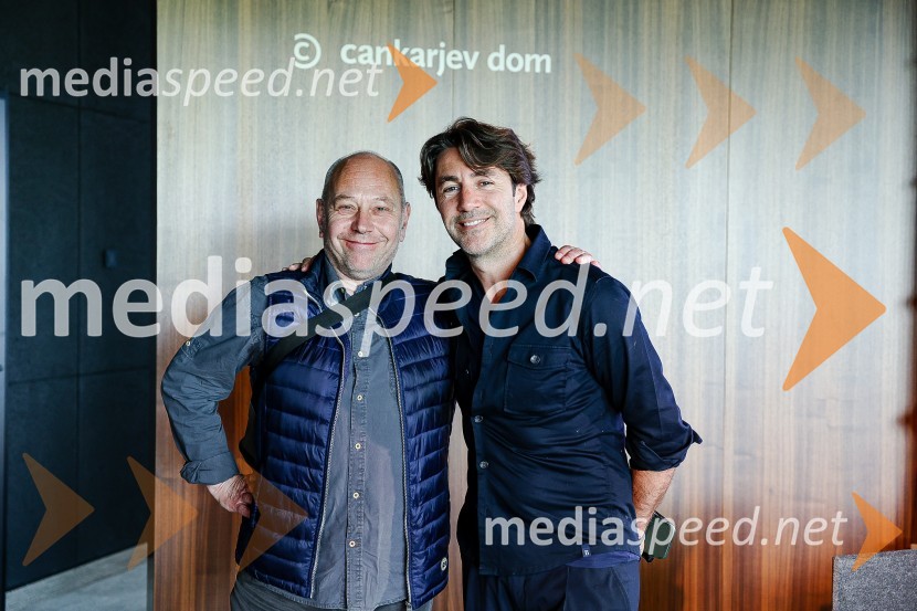  Milko Lazar, skladatelj, pianist;  Edward Clug, umetniški direktor, Balet SNG MariborNovinarska konferenca Cankarjevega doma s predstavitvijo nove sezone 2023/24
