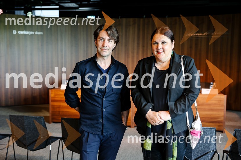  Edward Clug, umetniški direktor, Balet SNG Maribor;  Uršula Cetinski, generalna direktorica, Cankarjev domNovinarska konferenca Cankarjevega doma s predstavitvijo nove sezone 2023/24