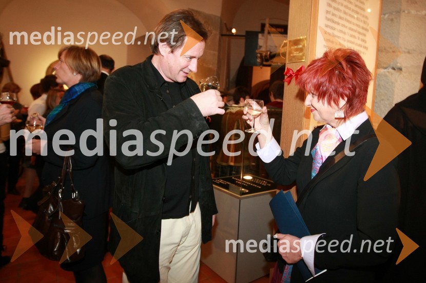 Vladimir Rukavina, direktor Narodnega doma Maribor in predsednik začasnega sekretariata EPK 2012, ter Majda Širca, ministrica za kulturoMed bliščem in bedo srednjega veka, odprtje drugega dela stalne razstave v Pokrajinskem muzeju Maribor