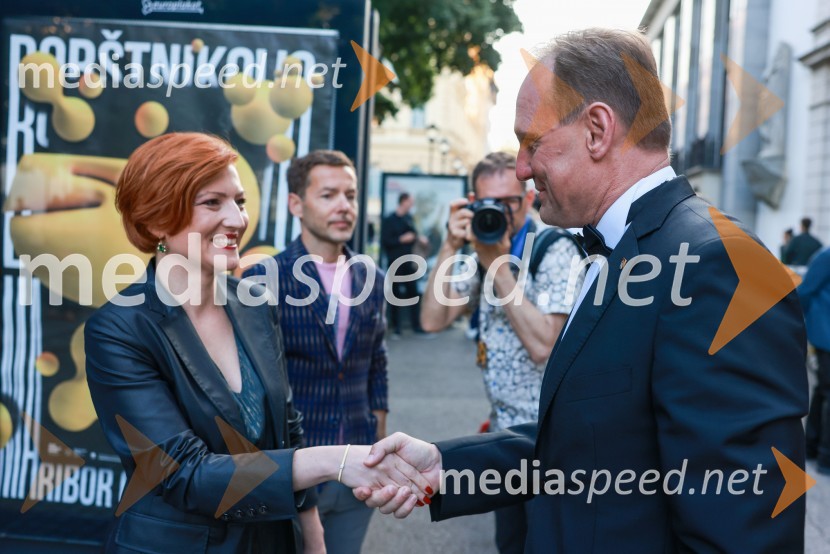  Danilo Rošker, direktor SNG Maribor; dr. Samo Peter Medved,  podžupan, Mestna občina Maribor 58. Borštnikovo srečanje, slavnostna otvoritev s predstavo La Tempesta / Vihar