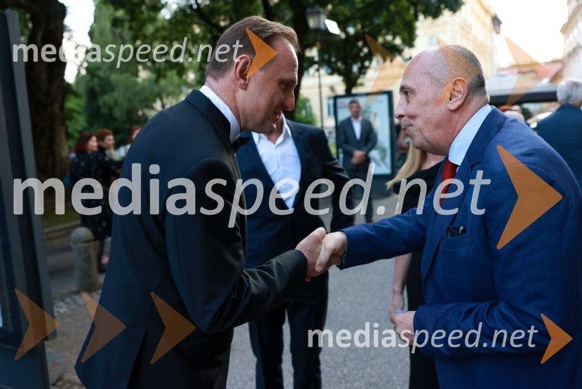 dr. Samo Peter Medved,  podžupan, Mestna občina Maribor ;  Carlo Campanile, veleposlanik Republike Italije v Slooveniji58. Borštnikovo srečanje, slavnostna otvoritev s predstavo La Tempesta / Vihar