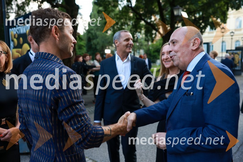  Aleš Novak, umetniški direktor Festival Borštnikovo srečanje;  Carlo Campanile, veleposlanik Republike Italije v Slooveniji58. Borštnikovo srečanje, slavnostna otvoritev s predstavo La Tempesta / Vihar