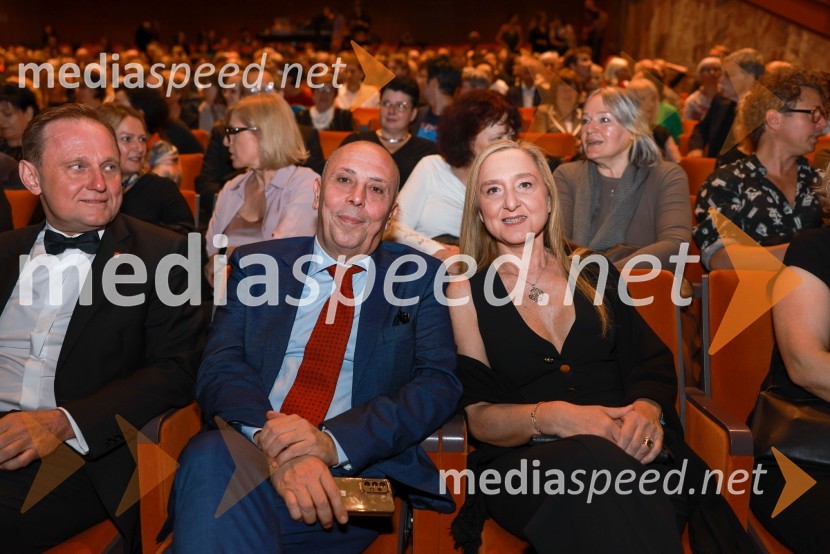 dr. Samo Peter Medved,  podžupan, Mestna občina Maribor ;  Carlo Campanile, veleposlanik Republike Italije v Slooveniji;  ... 58. Borštnikovo srečanje, slavnostna otvoritev s predstavo La Tempesta / Vihar