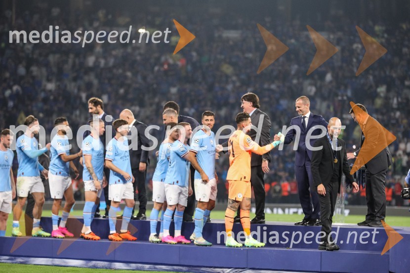  ... ;  Aleksander Čeferin, odvetnik in predsednik UEFE;  Pep Guardiola, trener, Manchester City;  ... UEFA Champions League Final, nogometni finale lige prvakov