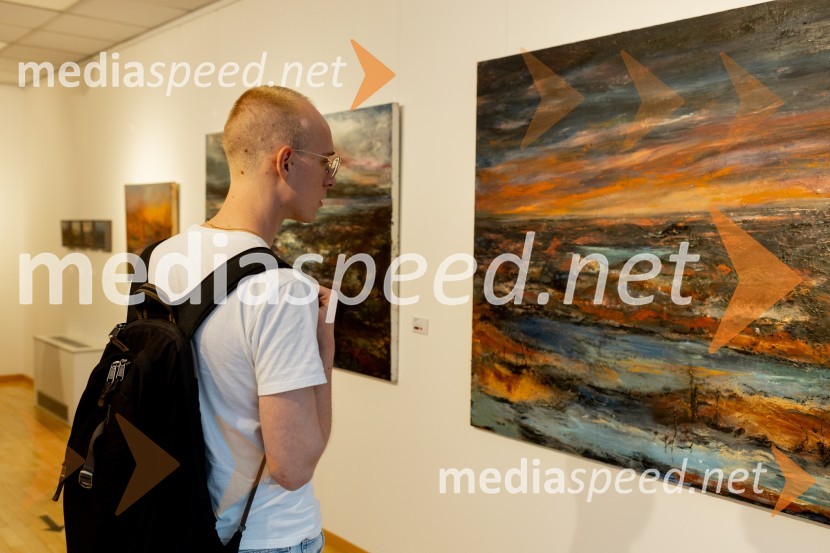 Apolonija Simon z razstavo Globine vidnega v galeriji Generali