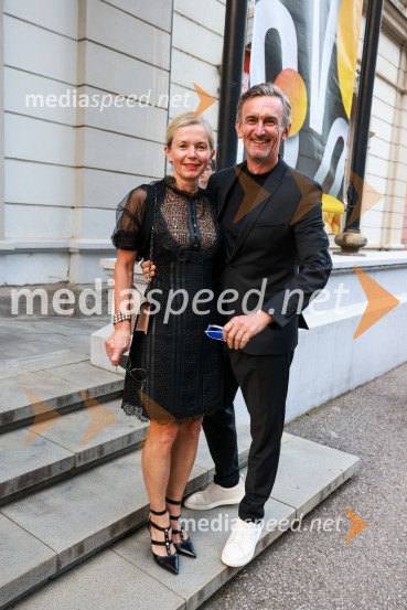  Alenka Lukić;  Marko Lukić, lastnik in direktor družbe Lumar IG58. Borštnikovo srečanje, sklepna slovesnost s podelitvijo nagrad