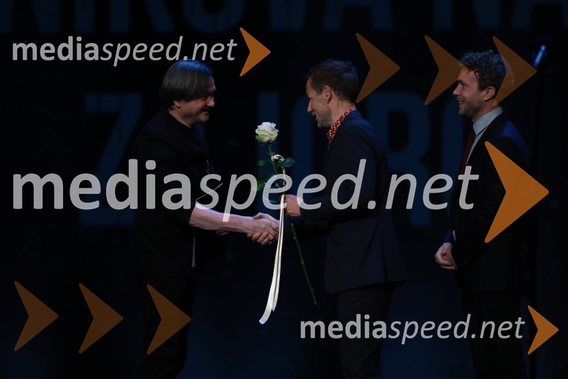  Branko Šturbej, igralec;  Aleš Novak, umetniški direktor Festival Borštnikovo srečanje;  ... 58. Borštnikovo srečanje, sklepna slovesnost s podelitvijo nagrad