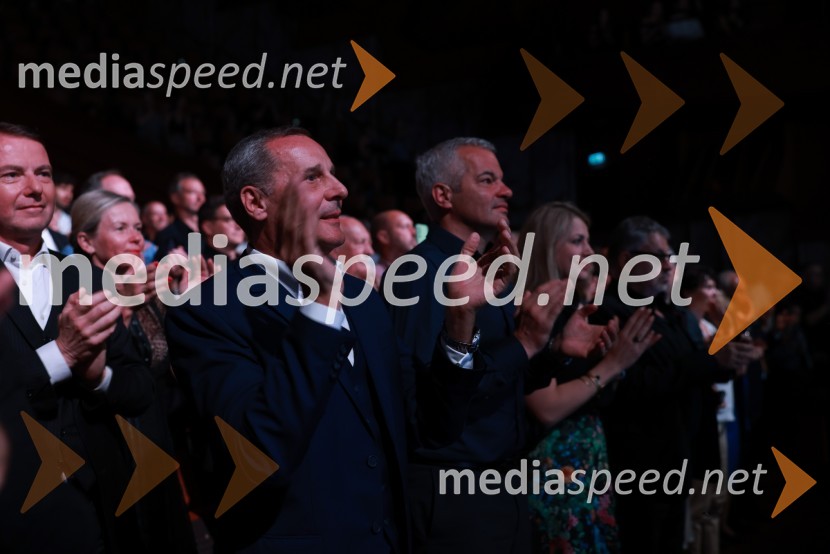  Danilo Rošker, direktor SNG Maribor;  Aleksander Saša Arsenovič, župan, Mestna občina Maribor58. Borštnikovo srečanje, sklepna slovesnost s podelitvijo nagrad