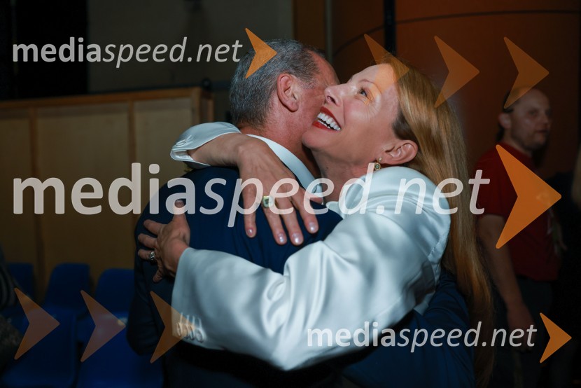  Danilo Rošker, direktor SNG Maribor;  Nataša Matjašec Rošker, igralka58. Borštnikovo srečanje, sklepna slovesnost s podelitvijo nagrad