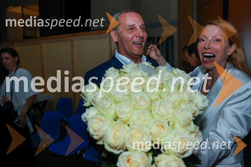  Danilo Rošker, direktor SNG Maribor;  Nataša Matjašec Rošker, igralka58. Borštnikovo srečanje, sklepna slovesnost s podelitvijo nagrad