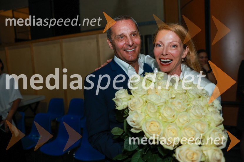  Danilo Rošker, direktor SNG Maribor;  Nataša Matjašec Rošker, igralka58. Borštnikovo srečanje, sklepna slovesnost s podelitvijo nagrad