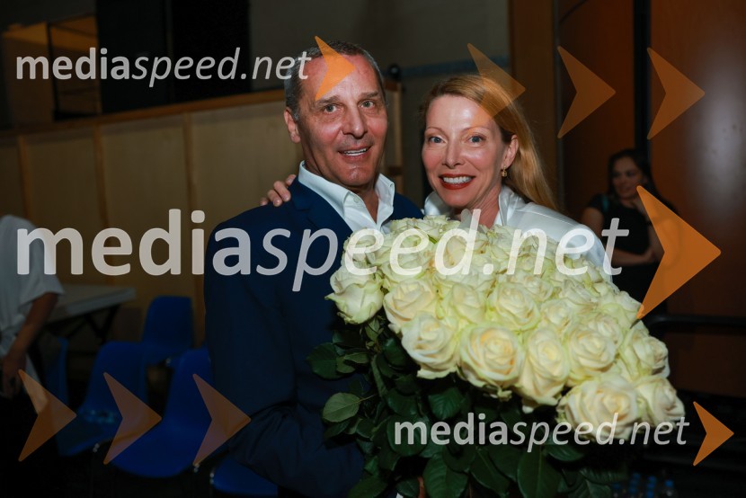  Danilo Rošker, direktor SNG Maribor;  Nataša Matjašec Rošker, igralka58. Borštnikovo srečanje, sklepna slovesnost s podelitvijo nagrad