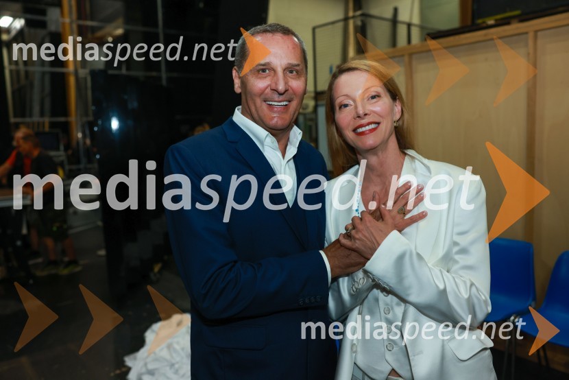  Danilo Rošker, direktor SNG Maribor;  Nataša Matjašec Rošker, igralka58. Borštnikovo srečanje, sklepna slovesnost s podelitvijo nagrad