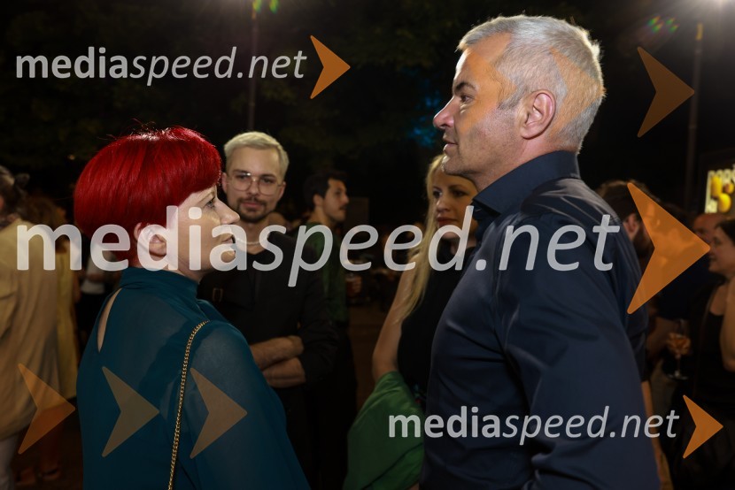  Valerija Grubelnik, Cvetličarna Grubelnik;  Aleksander Saša Arsenovič, župan, Mestna občina Maribor58. Borštnikovo srečanje, sklepna slovesnost s podelitvijo nagrad