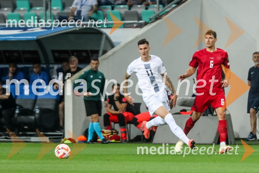  Benjamin Šeško, nogometaš, Slovenija;  ... Slovenija remizirala z Dansko, kvalifikacije za evropsko prvenstvo 2024