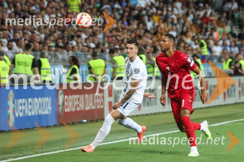  Benjamin Šeško, nogometaš, Slovenija;  ... Slovenija remizirala z Dansko, kvalifikacije za evropsko prvenstvo 2024