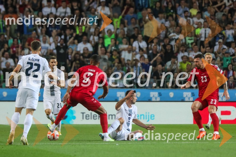  Adam Gnezda Čerin, nogometaš;  Petar Stojanović, nogometaš;  ... ;  Andraž Šporar, nogometaš, SlovenijaSlovenija remizirala z Dansko, kvalifikacije za evropsko prvenstvo 2024