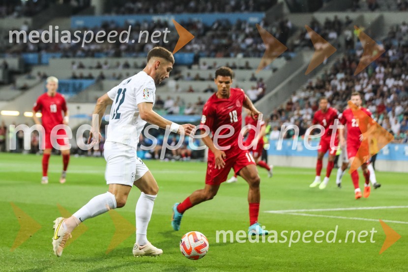  Adam Gnezda Čerin, nogometaš;  ... Slovenija remizirala z Dansko, kvalifikacije za evropsko prvenstvo 2024