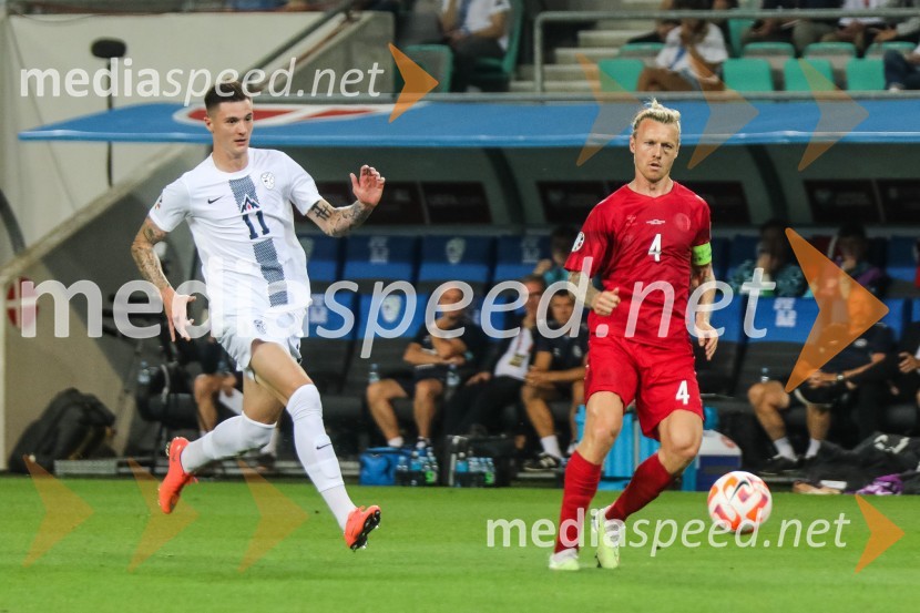  Benjamin Šeško, nogometaš, Slovenija;  ... Slovenija remizirala z Dansko, kvalifikacije za evropsko prvenstvo 2024