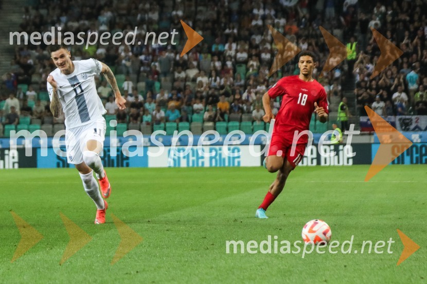  Benjamin Šeško, nogometaš, Slovenija;  ... Slovenija remizirala z Dansko, kvalifikacije za evropsko prvenstvo 2024