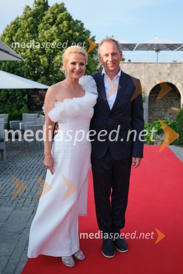  Diana Dimnik, predsednica Lions klub Ljubljana Iliria;  Patrik  Rozina22. Kresna noč Lions kluba Ljubljana Iliria