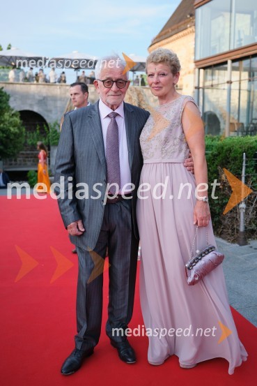 dr. Peter  Čeferin, pravnik, pisatelj;  Rija Čič22. Kresna noč Lions kluba Ljubljana Iliria