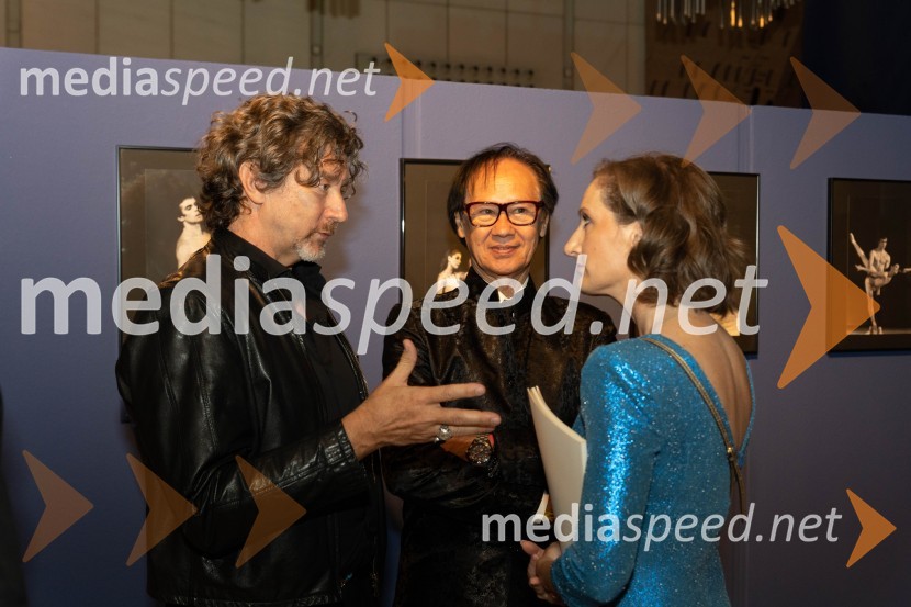  Renato Zanella, umetniški direktor ljubljanskega baleta;  Charles Jude, nekdanji prvak pariškega baleta;  Katja Ogrin, kustosinja, Cankarjev dom1. Mednarodni baletni festival Plesne noči, slavnostna otvoritev