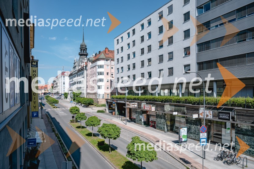 Ulica Kneza Koclja, Maribor, Narodni dom, Hotel City MariborPoletni utrinki iz štajerske prestolnice